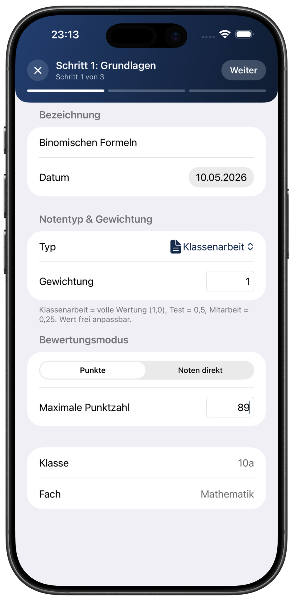 Beschreibung Slide 1